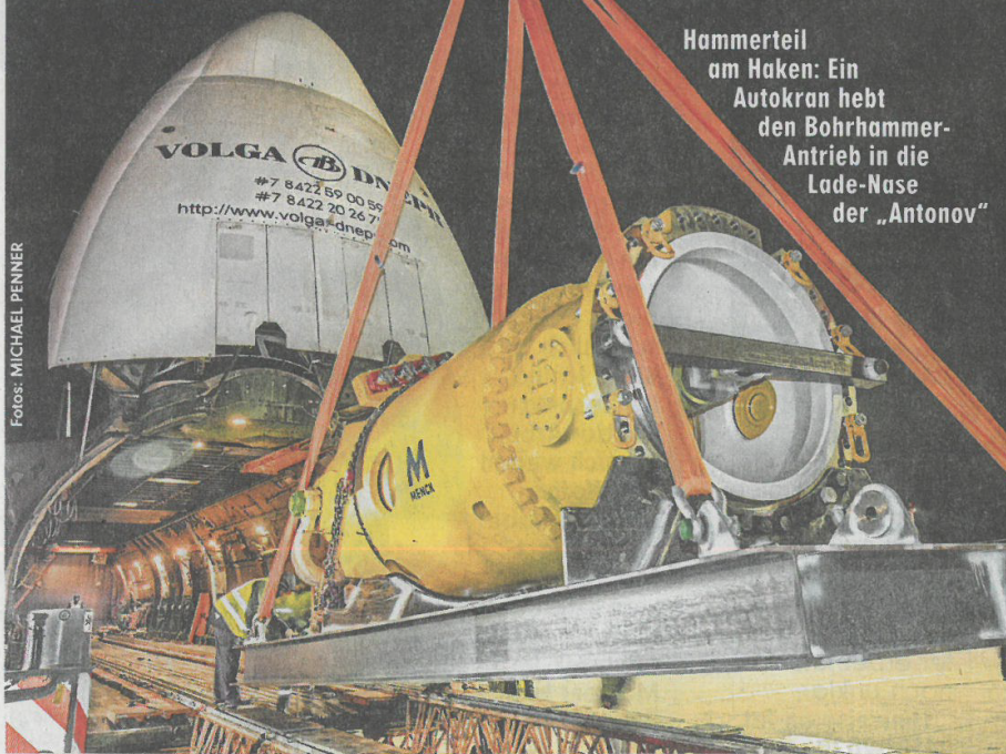 Transportrahmen in der BILD-Zeitung